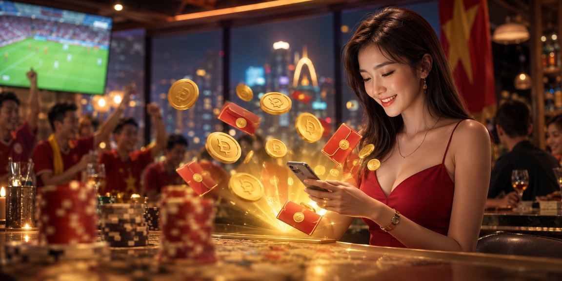 Phong bì đỏ may mắn tượng trưng cho bonus và khuyến mãi trên nền tảng giải trí tại Hà Nội